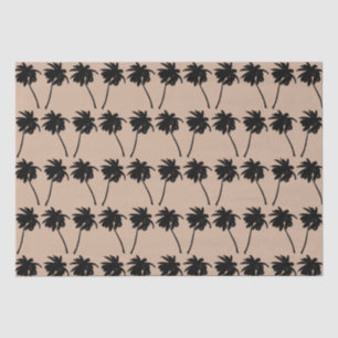 Palm Tree Silhouette Custom Colour Background Tissue Paper