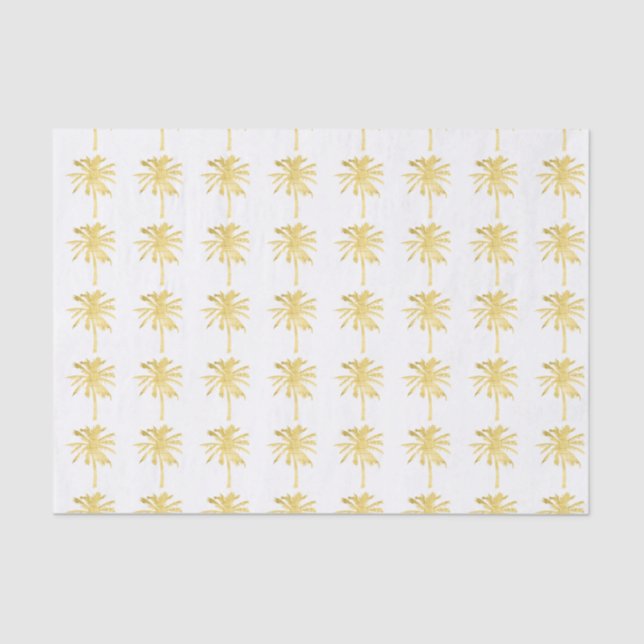 Palm Tree Silhouette Wedding Tissue Paper (Front)