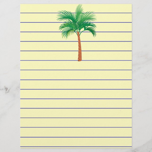 Palm Tree Stationery (Front)