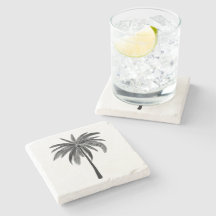 Palm Tree Stone Coaster
