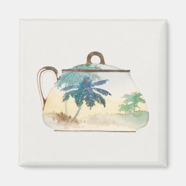 Palm Tree Sugar Bowl by Noritake Factory Magnet (Front)