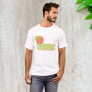 Palm Tree Summer with Sun and Beach T-Shirt