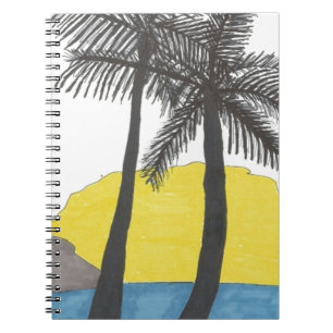 Palm Tree Sunrise Notebook