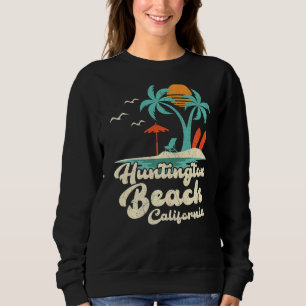 Palm Tree Sunset Beach Vacation California Hunting Sweatshirt