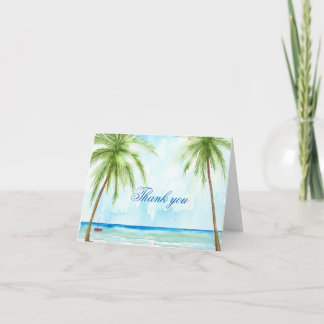 Palm Tree Thank You Card