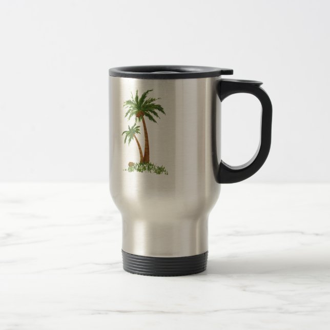 PALM TREE TRAVEL MUG (Right)