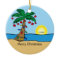 Palm Tree Tropical Christmas Ornament