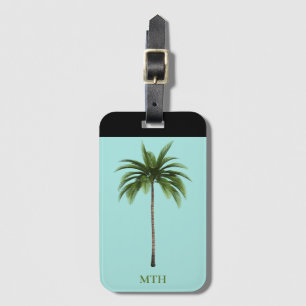 Palm Tree Tropical Island Beach Optional Words Luggage Tag