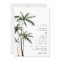 Palm Tree Tropical Island Minimal Beach Wedding In