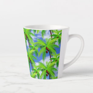 Palm Tree Tropical  Latte Mug
