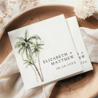 Palm Tree Tropical | Minimal Wedding