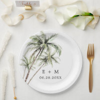 Palm Tree Tropical | Minimal Wedding