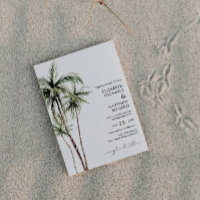 Palm Tree Tropical | Minimal Wedding Photo