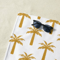 Palm tree tropical summer botanical mustard modern