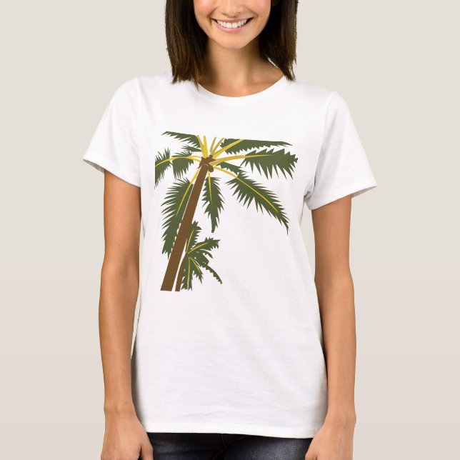 Palm Tree Tropical T-Shirt (Front)