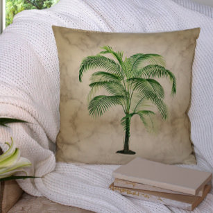 Palm Tree Tropical Vintage  Elegant Cushion