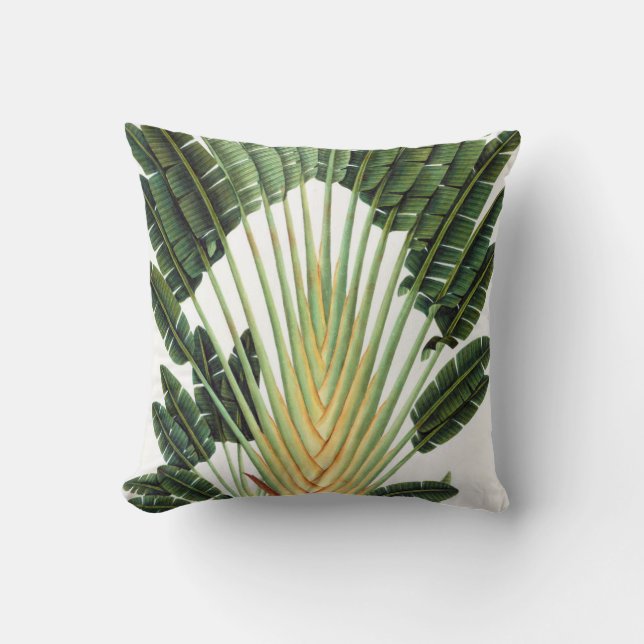Palm tree Vintage Chic Art Cushion (Front)