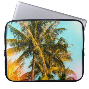 Palm tree - vintage effect style pictures and ligh laptop sleeve