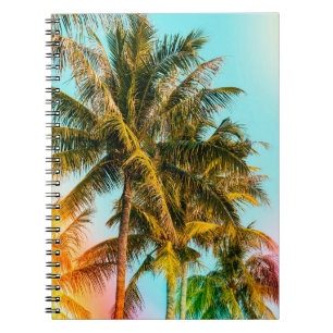 Palm tree - vintage effect style pictures and ligh notebook