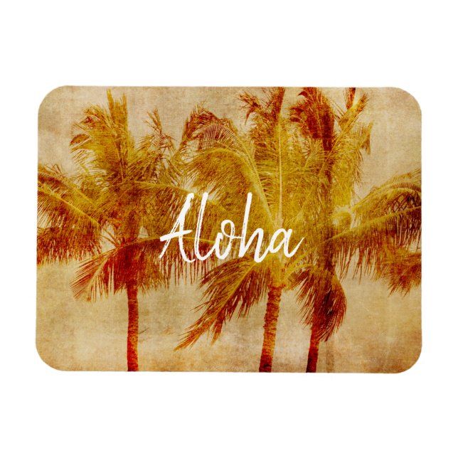 Palm Tree Vintage          Magnet (Horizontal)