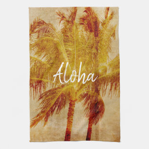 Palm Tree Vintage            Tea Towel
