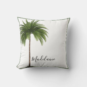 Palm Tree Vintage Tropical Elegant Personal Cushion