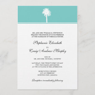 Palm Tree Wedding Invitation