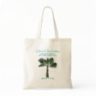 Palm Tree Wedding Welcome Guests Tote Bag