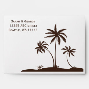 palm trees 5x7 envelopes