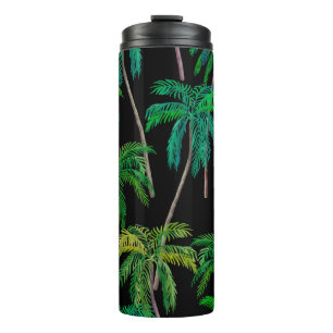 Palm Trees: Acrylic Summer Pattern. Thermal Tumbler