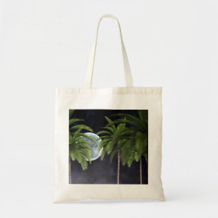 Palm Trees Against the Moon Tote Bag