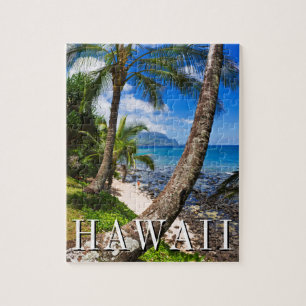 Palm Trees Along Hideaways Beach Jigsaw Puzzle