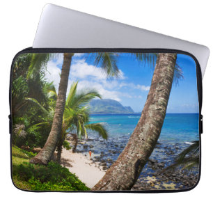 Palm Trees Along Hideaways Beach Laptop Sleeve