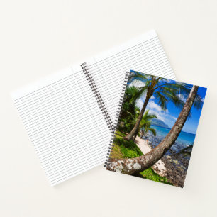 Palm Trees Along Hideaways Beach Notebook