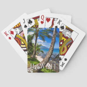 Palm Trees Along Hideaways Beach Playing Cards