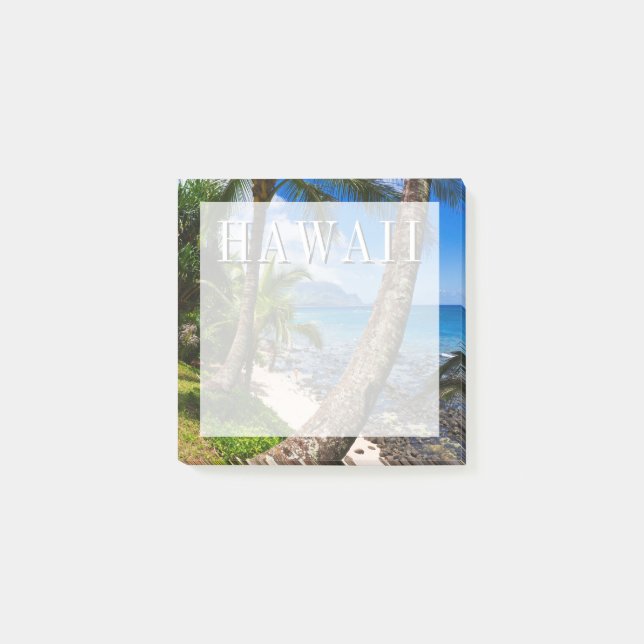 Palm Trees Along Hideaways Beach Post-it Notes (Front)