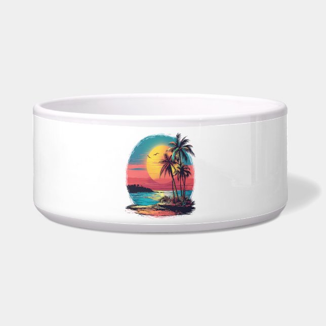 Palm trees and beach (Front)