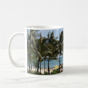 Palm Trees and Beach on a Coffee Mug