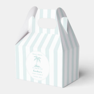 Palm Trees and Pacifiers Coastal Baby Shower Favou Favour Box