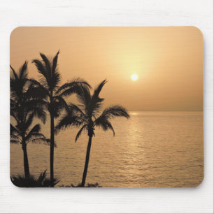 Palm Trees and Romantic Sunset Mouse Mat