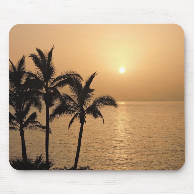 Palm Trees and Romantic Sunset Mouse Mat (Front)