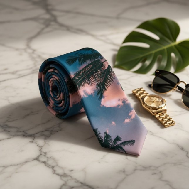 Palm trees and sky tie (Creator Uploaded)