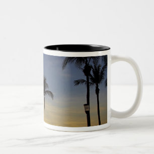 Palm trees and sunset, Mindil Beach Two-Tone Coffee Mug
