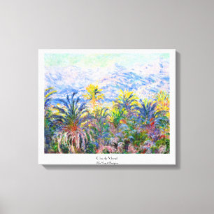 Palm Trees at Bordighera Claude Monet Canvas Print