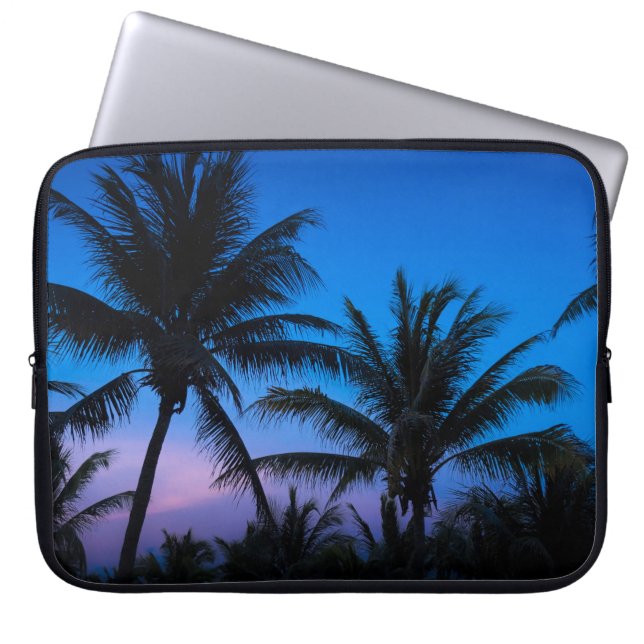 Palm Trees at Dusk Laptop Sleeve (Front)