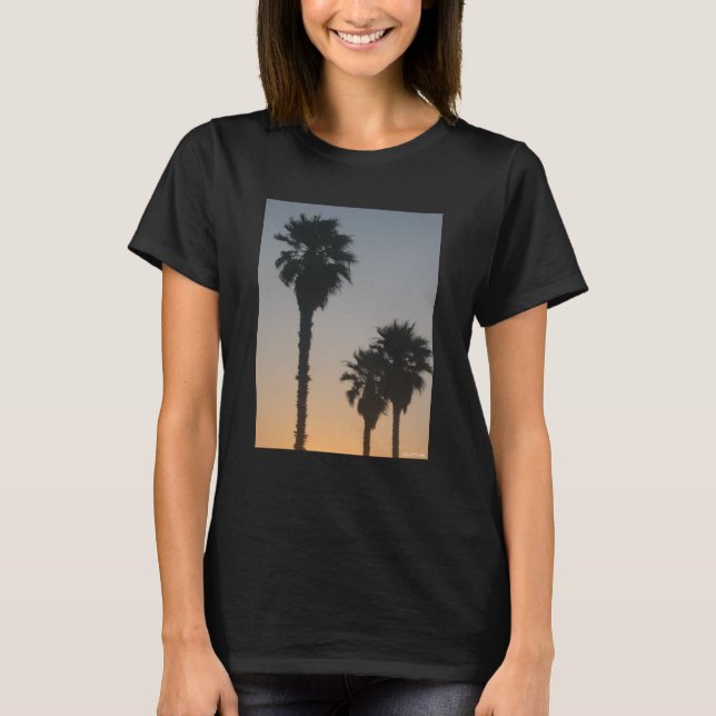 Palm Trees At Sunset T-Shirt (Front)