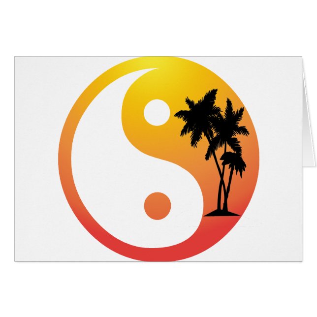 Palm Trees at Sunset Yin Yang (Front Horizontal)