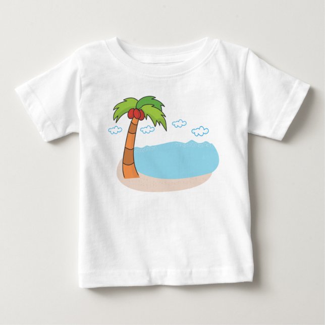 Palm Trees Baby T-Shirt (Front)