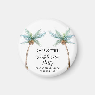 Palm Trees Bachelorette Party Swag Magnet