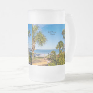 Palm Trees Bayside Morning Frosted Beer Mug